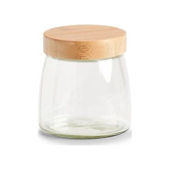 Zeller Słoik do przechowywania z bambusową pokrywką, 1000 ml, 12,5x13 cm
