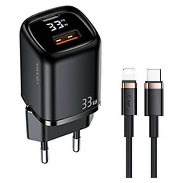 Ładowarka Usams T46 1x USB-A 1x USB-C 3 A (6958444977386)