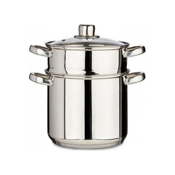 Bigbuy Home Naczynie Parowar Szkło Stal (6 L)