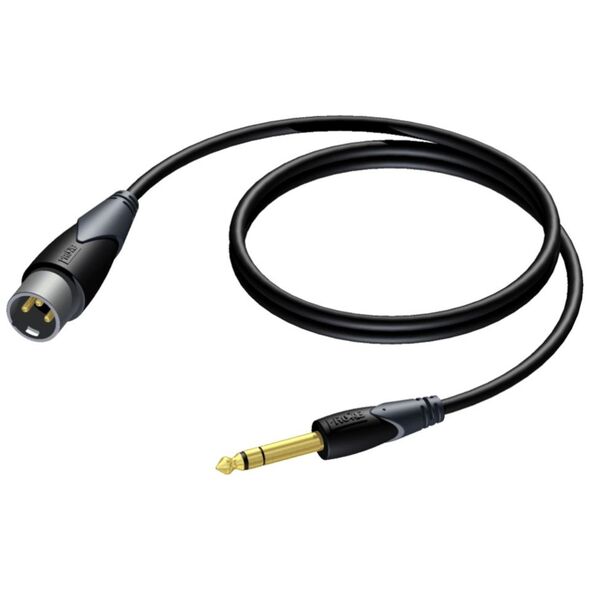 Kabel Procab Jack 6.3mm - XLR 1.5m czarny (CLA724/1.5)