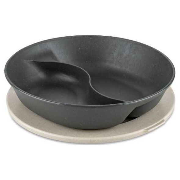Koziol Talerz dzielony z pokrywą 1,5l Connect Sepafree Nature Ash Grey 78701