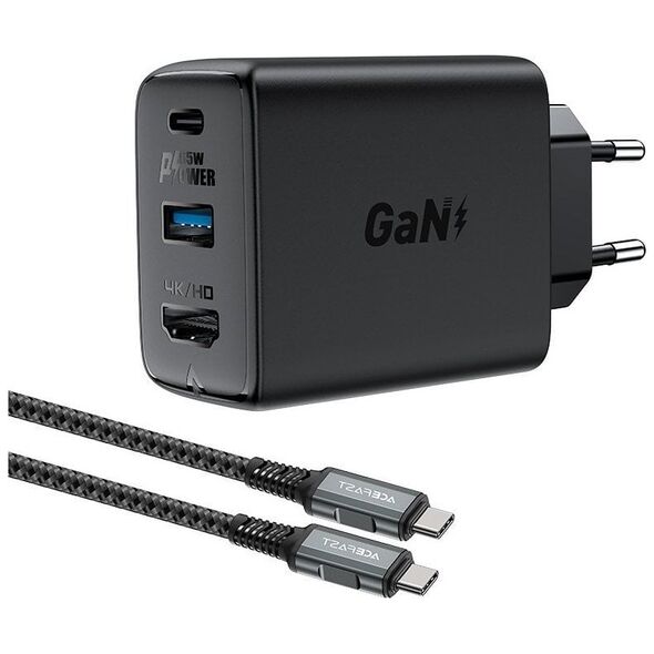 Ładowarka Acefast 2w1 1x USB-A 1x USB-C 1 A (187727320)
