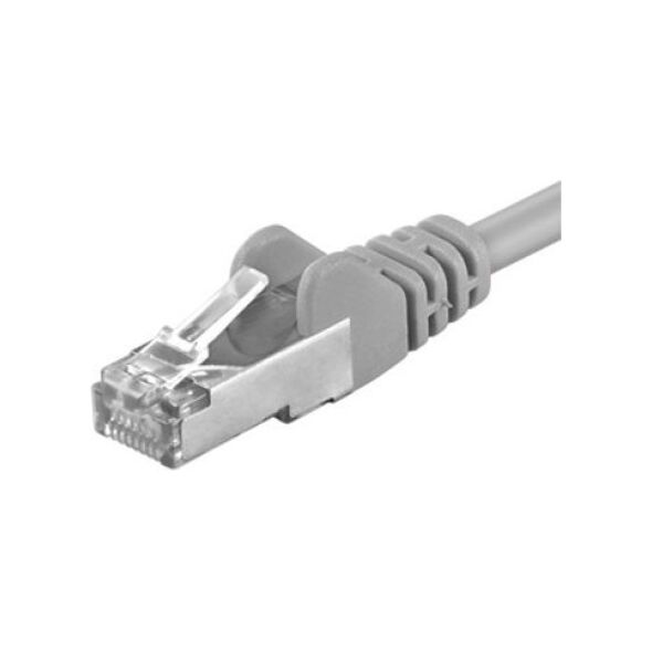 PremiumCord PREMIUMCORD Patch kabel CAT6a S-FTP, RJ45-RJ45, AWG 26/7 15m šedá