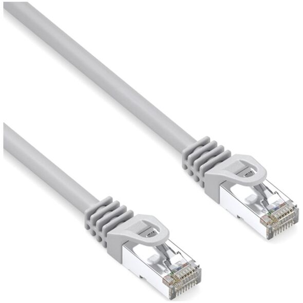 Lsoh S/FTP patchcord, Cat.6a, RJ45 M - RJ45 M, 3 m, podwójnie ekranowany, LSOH, szary, 10 Gb/s economy