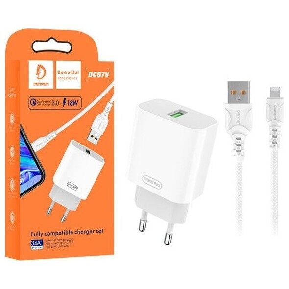 Ładowarka Denmen DC07 1x USB-A 3.6 A (030703)