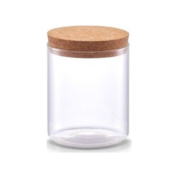 Zeller Słoik gładki z pokrywką korkową, 650 ml, szkło