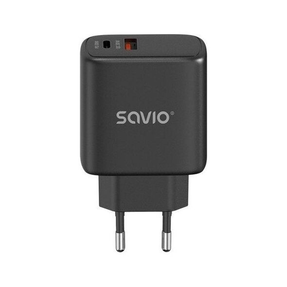 Ładowarka Savio Ładowarka sieciowa 30W Quick Charge, Power Delivery 3.0, LA-06/B