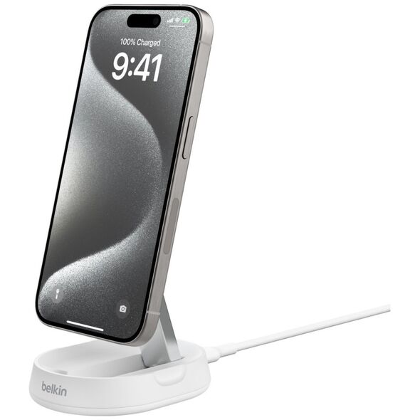 Ładowarka Belkin BoostCharge Qi2 Indukcyjna 1x USB-C  (WIA008btWH)
