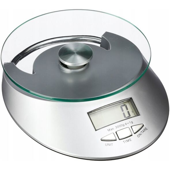 Waga kuchenna 5five Waga elektroniczna kuchenna, max. 5 kg, kolor srebrny
