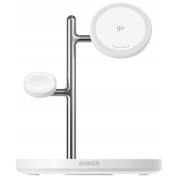 Ładowarka Anker Stacja magnetyczna MagGo 15W 3-in-1 Biała