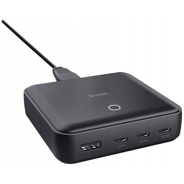 Zasilacz do laptopa Trust TRUST napájecí adaptér MAXO 100W, 3x USB-C, 1xUSB-A
