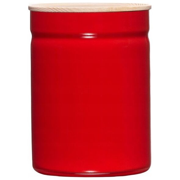 Riess RIESS - Pojemnik kuchenny z drewnianą pokrywą 2,2l Fresh Tomato