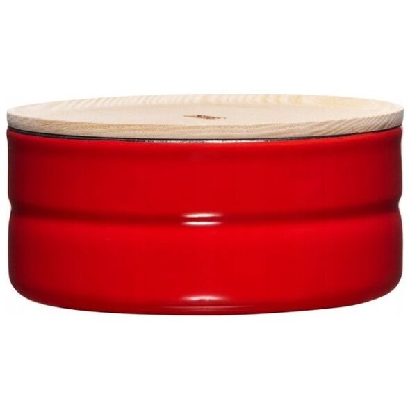 Riess RIESS - Pojemnik kuchenny niski  z drewnianą pokrywą 0,6l Fresh Tomato