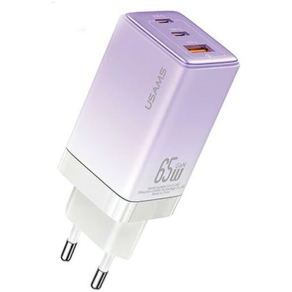 Ładowarka Usams USAMS CC180 65W PD QC USB A+C+C