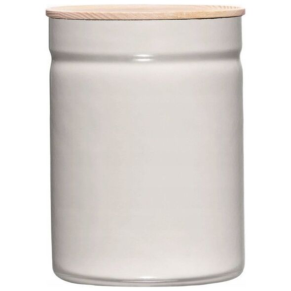 Riess RIESS - Pojemnik kuchenny z drewnianą pokrywą 2,2l Light Grey