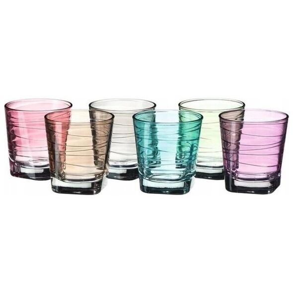 Leonardo - Zestaw 6 kolorowych szklanek 250ml Vario
