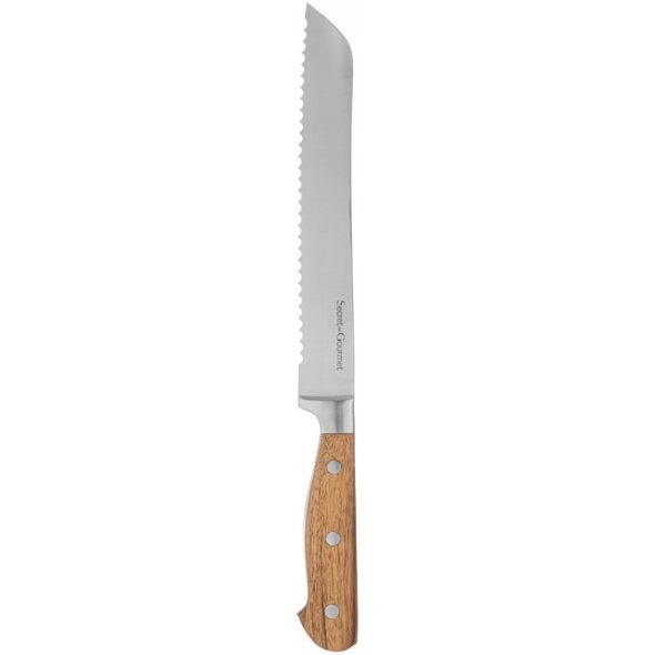 Secret de Gourmet Nóż do krojenia chleba ELEGANCIA, stal nierdzewna, 33 cm