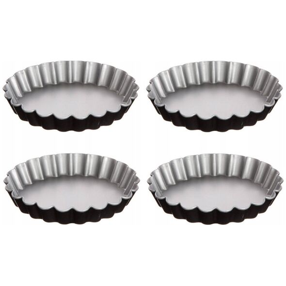 5five Foremki do tartaletek metalowe Ø 12 cm, 4 szt.