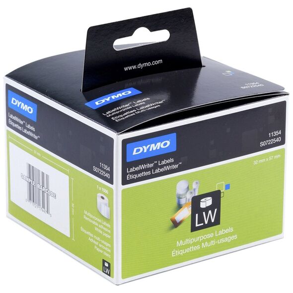 Ετικέτες Γενικής Χρήσης DYMO 11354 32 x 57 mm (Λευκές) (DYMO11354) έως 12 άτοκες Δόσεις