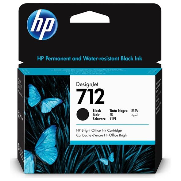 HP Μελάνι Inkjet No.712 Black (3ED71A) (HP3ED71A) έως 12 άτοκες Δόσεις