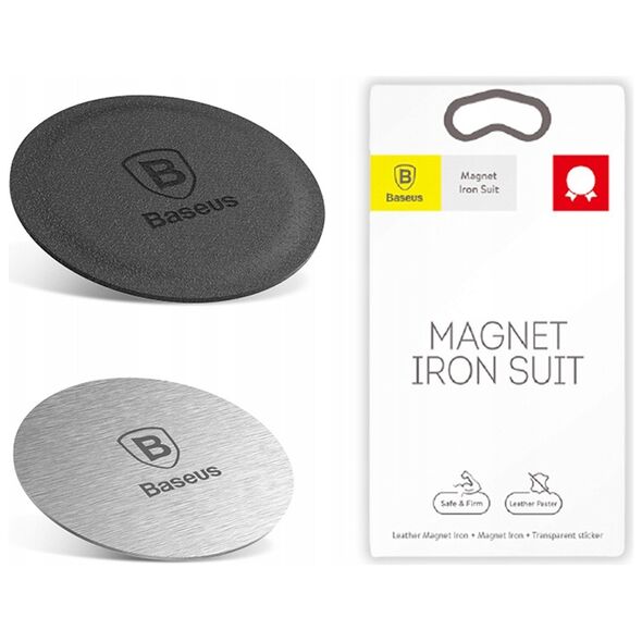 Baseus Car Mount Magnet Iron Suit for cases Silver  (ACDR-A0S) (BASACDR-A0S) έως 12 άτοκες Δόσεις