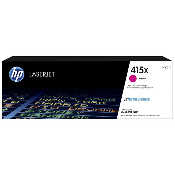 HP 415X Magenta LaserJet Toner Cartridge HC (6k) (W2033X) (HPW2033X) έως 12 άτοκες Δόσεις