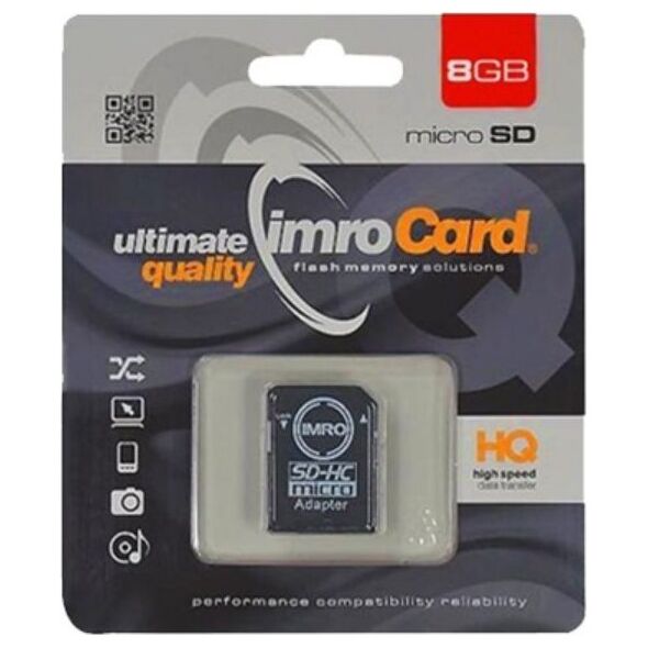 Karta Imro MicroSDHC 8 GB Class 10 UHS-I/U1  (KOM000654)