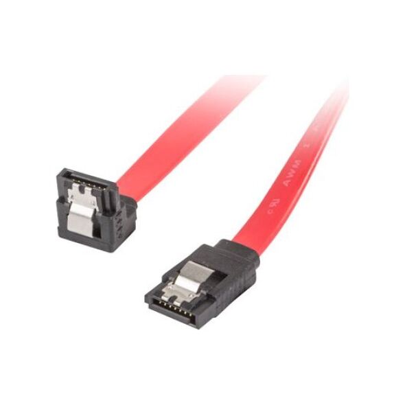 Lanberg SATA - SATA, 0.5m, Czerwony (CA-SASA-13CU-0050-R)