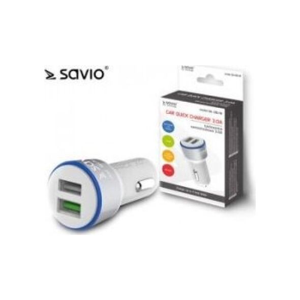 Ładowarka Savio SA-06 2x USB-A 3 A  (SA-06/W)