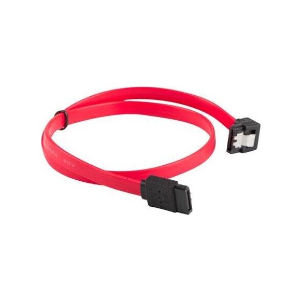 Lanberg SATA - SATA, 0.5m, Czerwony (CA-SASA-13CC-0050-R)