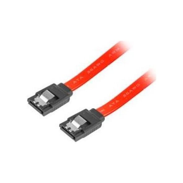 Lanberg SATA - SATA, 0.5m, Czerwony (CA-SASA-14CC-0050-R)