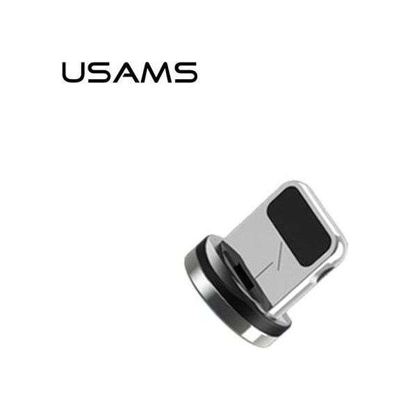 Usams USAMS Adapter magnetyczny lightning bulk srebrny/silver SJ157USBT (US-SJ157)