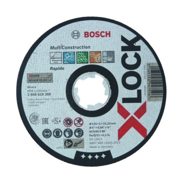 Bosch Accessories, tarcza tnąca prosta 125x22.23mm (2608619269)