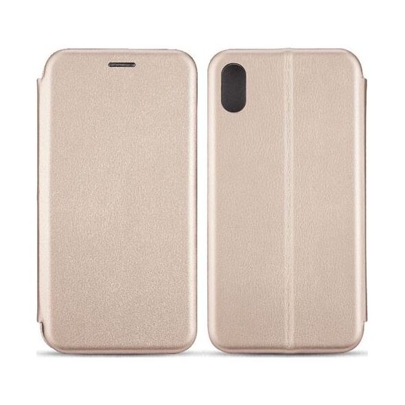 Etui Book Magnetic iPhone Xs Max rózowo- złoty/rosegold