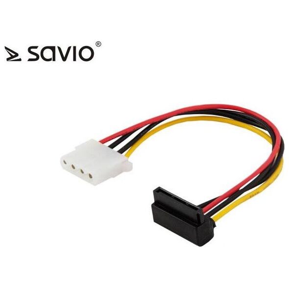 Savio Molex - SATA, 0.18m, Wielokolorowy (AK-42)