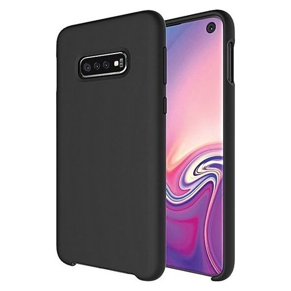 Etui Silicone Samsung S10 Plus G975 czarny/black