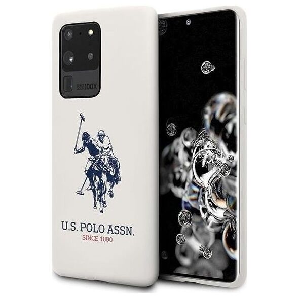 U.S. Polo Assn US Polo USHCS69SLHRWH S20 Ultra G988 biały/white Silicone Collection