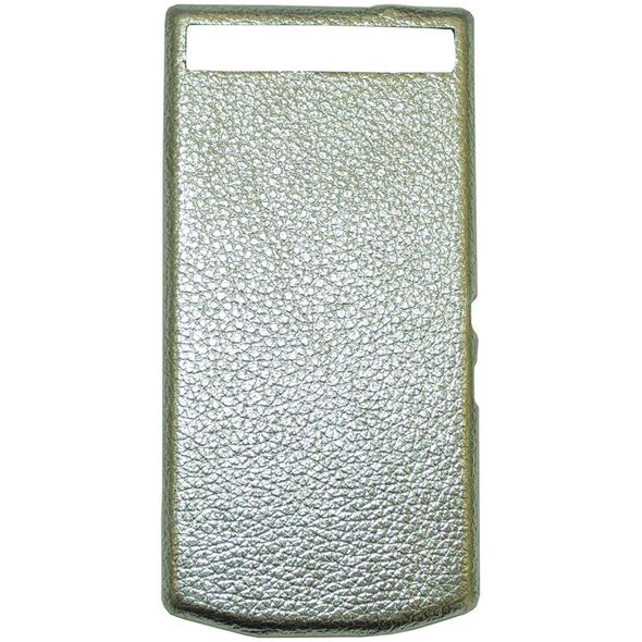Blackberry Etui Porsche Design Leather Battery Door Cover P9982 grain silver