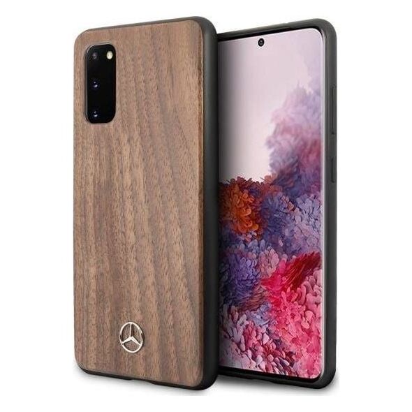 Mercedes-Benz Mercedes MEHCS62VWOLB S20 G980 hard case brązowy/brown Wood Line Walnut