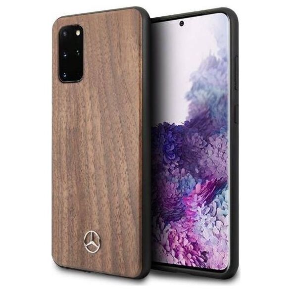 Mercedes-Benz Mercedes MEHCS67VWOLB S20+ G985 hard case brązowy/brown Wood Line Walnut