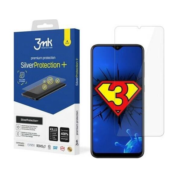 3MK 3MK Silver Protect+ Sam A202 A20e Folia Antymikrobowa montowana na mokro