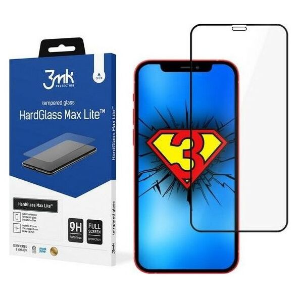 3MK 3MK HG Max Lite iPhone 12/12 Pro 6,1 black