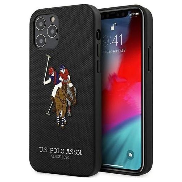 U.S. Polo Assn US Polo USHCP12MPUGFLBK iPhone 12/12 Pro 6,1 czarny/black Polo Embroidery Collection