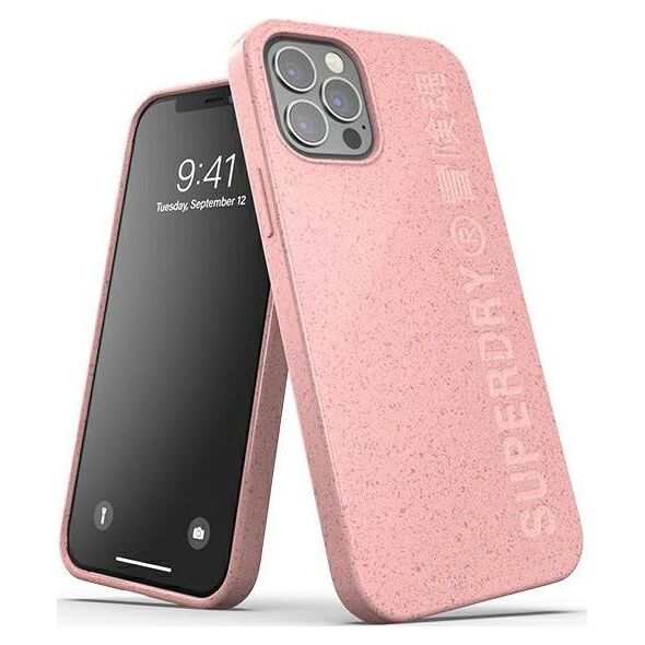 Dr Nona SuperDry Snap iPhone 12/12 Pro Compostab le Case różowy/pink 42621