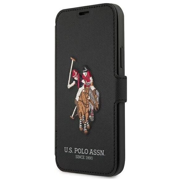 U.S. Polo Assn US Polo USFLBKP12SPUGFLBK iPhone 12 mini 5,4" czarny/black book Polo Embroidery Collection