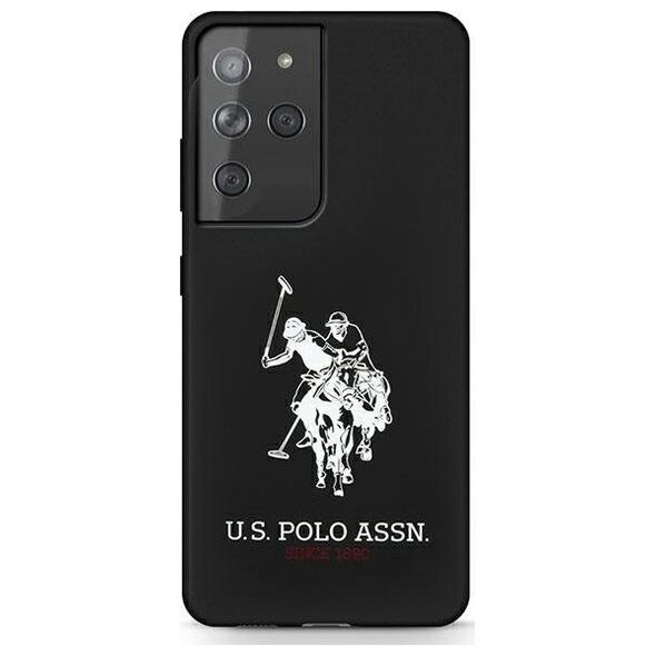 US POLO US Polo USHCS21LSLHRBK S21 Ultra G998 czarny/black Silicone Logo