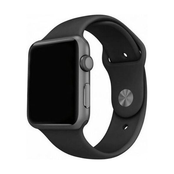 Mercury Mercury pasek Silicon Apple Watch 44mm czarny/black