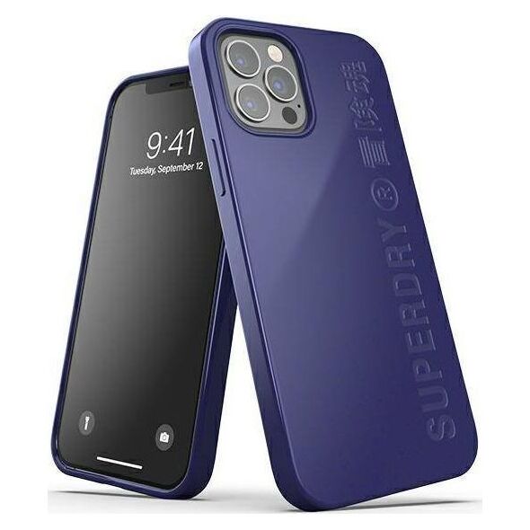 Superdry SuperDry Snap iPhone 12/12 Pro Compostab le granatowy/navy 42627