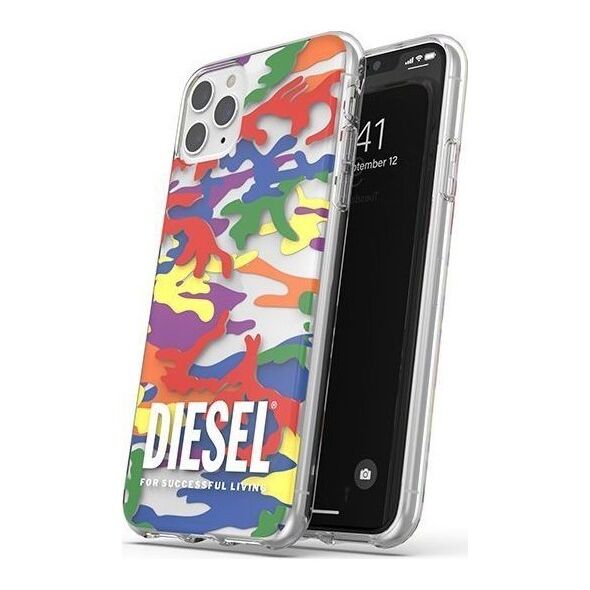 Diesel DIESEL CLEAR CASE PRIDE CAMO AOP IPHONE 12 PRO MAX WIELOBARWNY standard