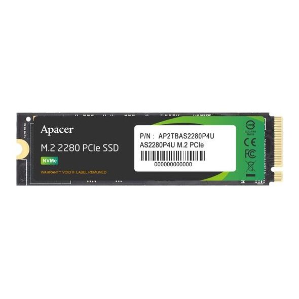Dysk SSD Apacer AS2280P4U 256GB M.2 2280 PCI-E x4 Gen3 NVMe (AP256GAS2280P4U-1)